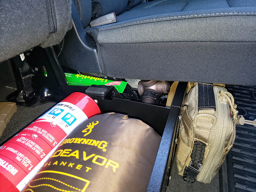 Dodge Ram under seat  Molle storage
