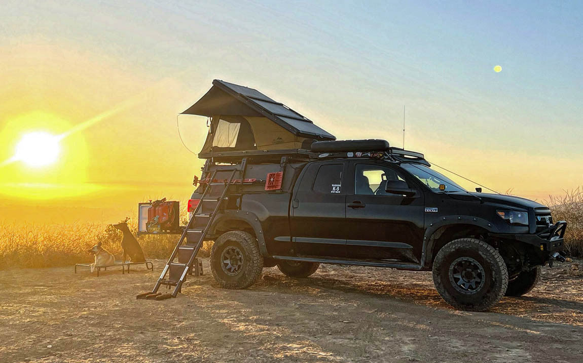 Toyota Tundra Canvas cage Softopper bed rack
