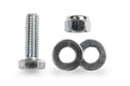 Bed rack bolt kit, clear zinc finish