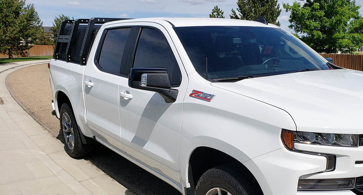 Chevy Silverado Canvas cage bed rack