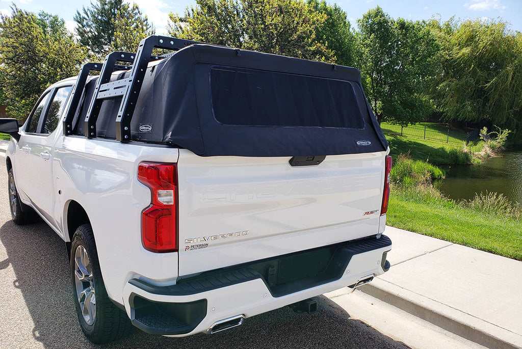 Chevy Silverado Canvas cage bed rack