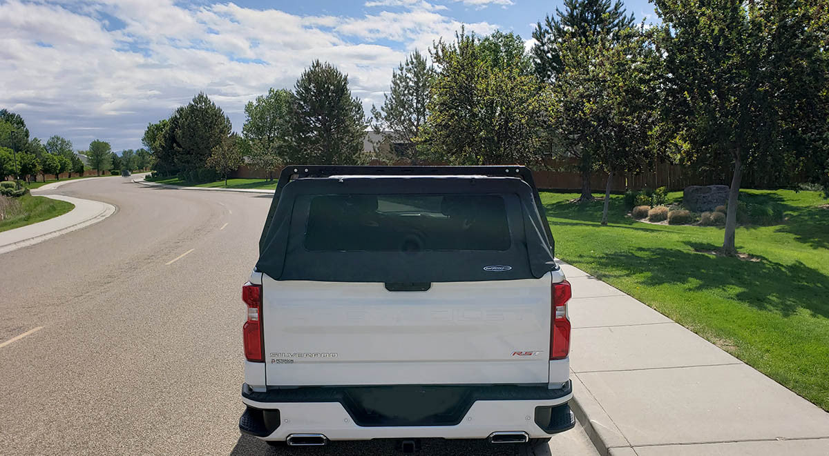Chevy Silverado Canvas cage bed rack