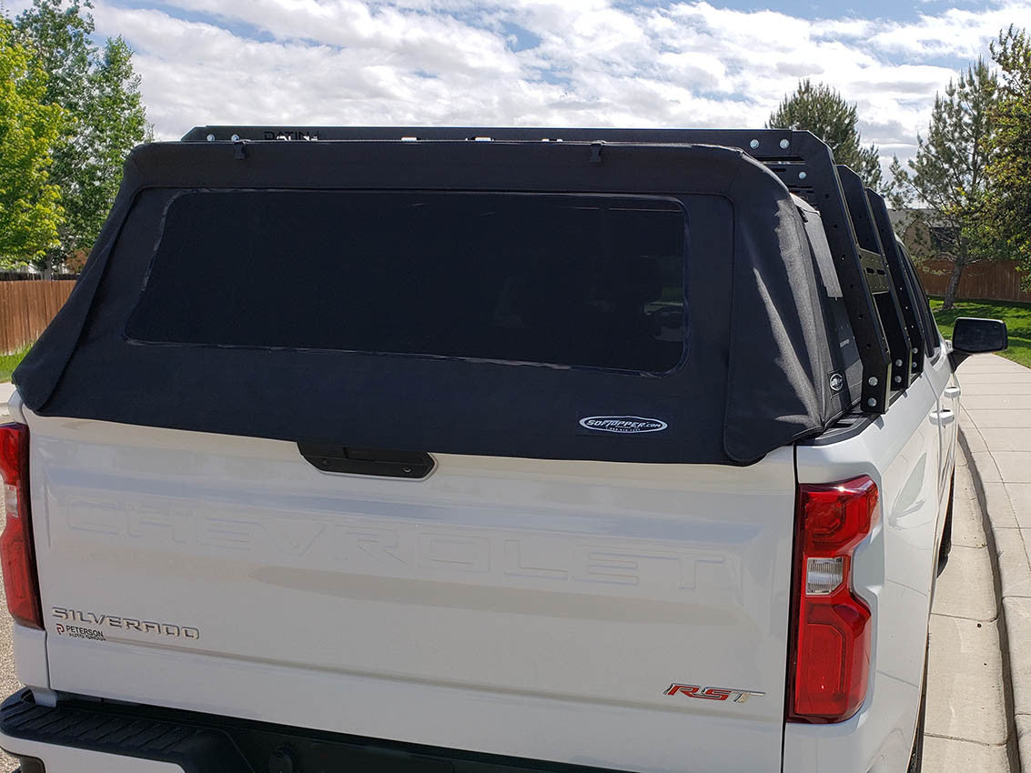 Chevy Silverado Canvas cage bed rack