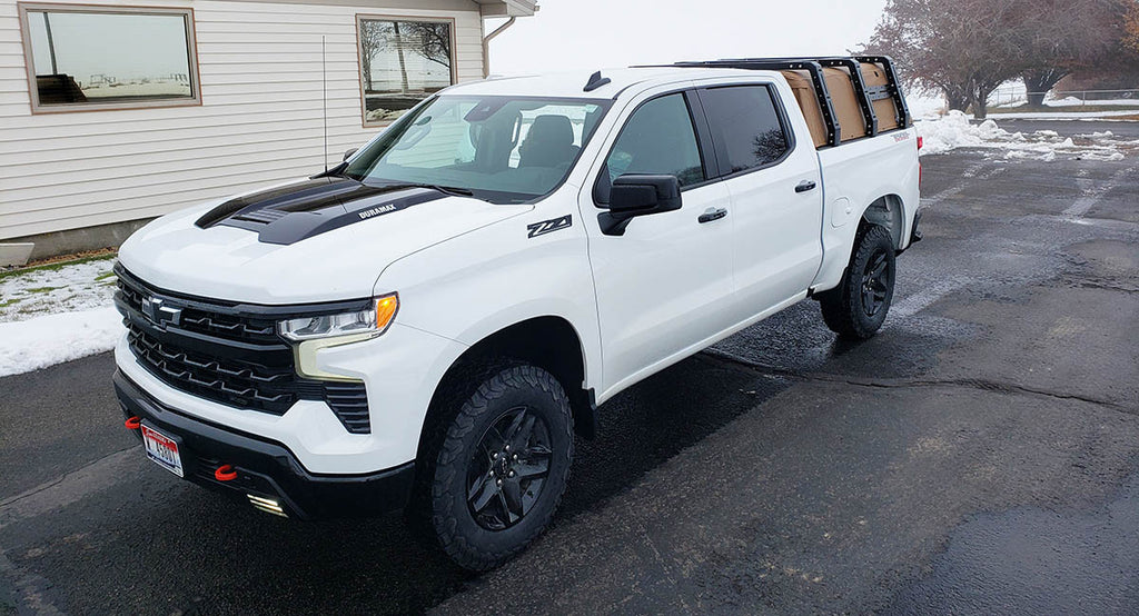 Chevy Silverado Canvas cage bed rack
