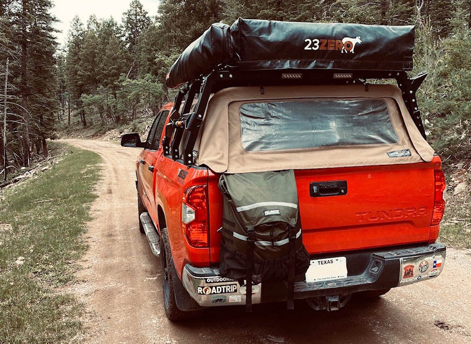 Toyota Tundra Canvas cage Softopper bed rack